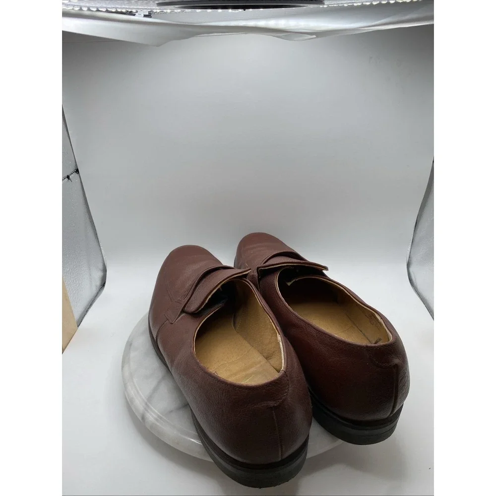 Leather Classics Slip On Loafers  Dress Shoes Neolite Heels USA  Mens Size 14 D